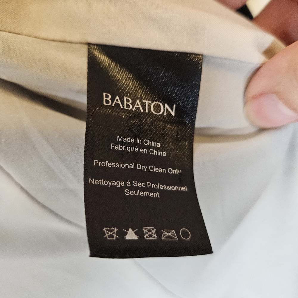 Aritzia Babaton Keith Blazer Jacket Sz 2 Open Front Black Minimalist Corporate - Picture 9 of 14